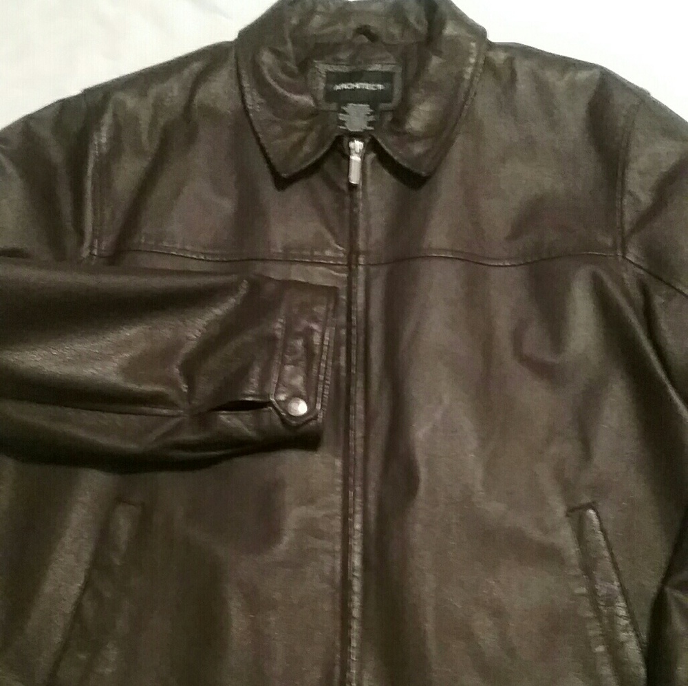 Architect Dark Brown Leather Jacket